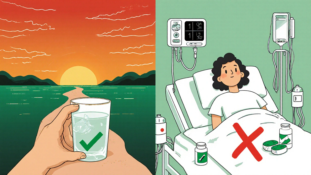 Dos caminos: kava seguro en el Pacífico vs. daño hepático por extractos industriales en un hospital.
