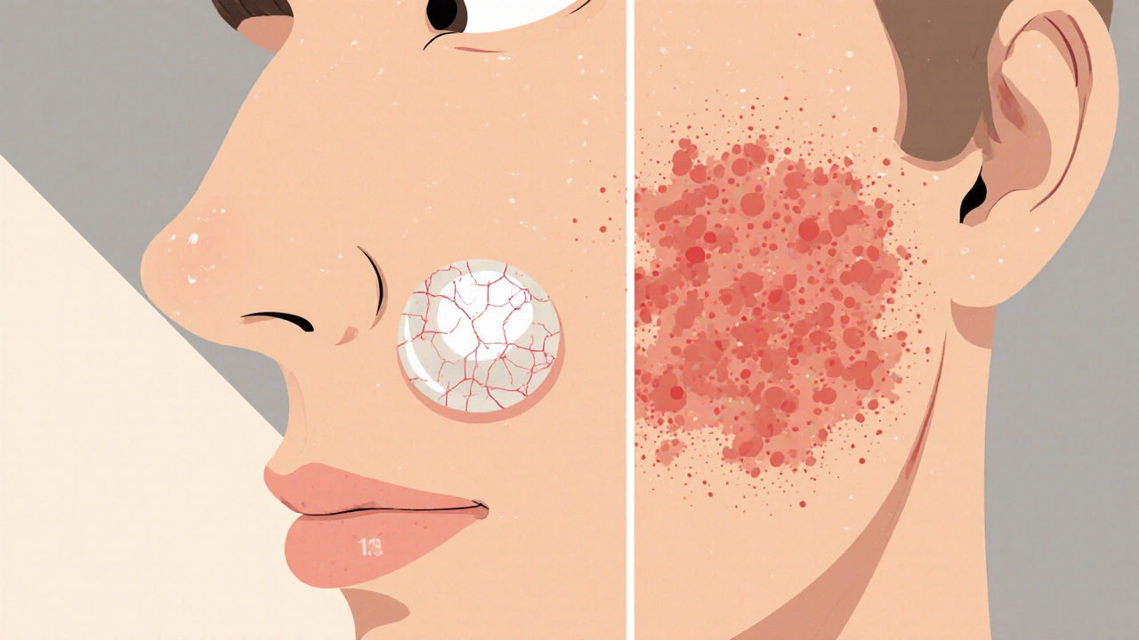 Cáncer de piel no melanoma: Diferencias clave entre carcinoma basocelular y carcinoma escamoso