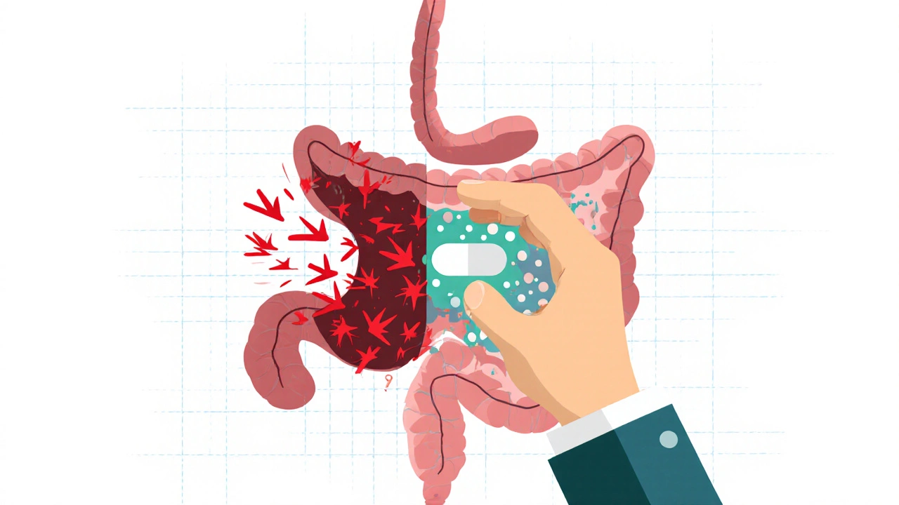 Persona dividida: estómago caótico vs intestino tranquilo por dos tipos de metformina.