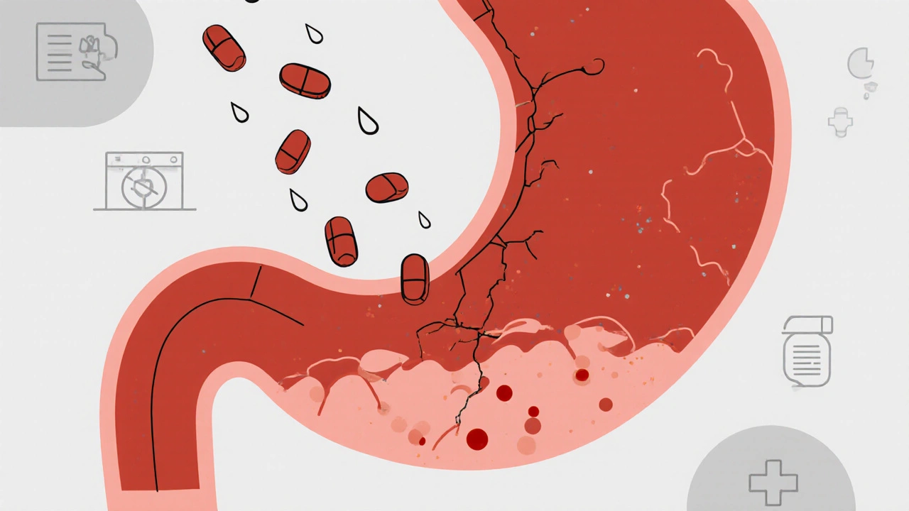Sobredosis de AINEs: Riesgos de Hemorragia Gastrointestinal y Cuidado