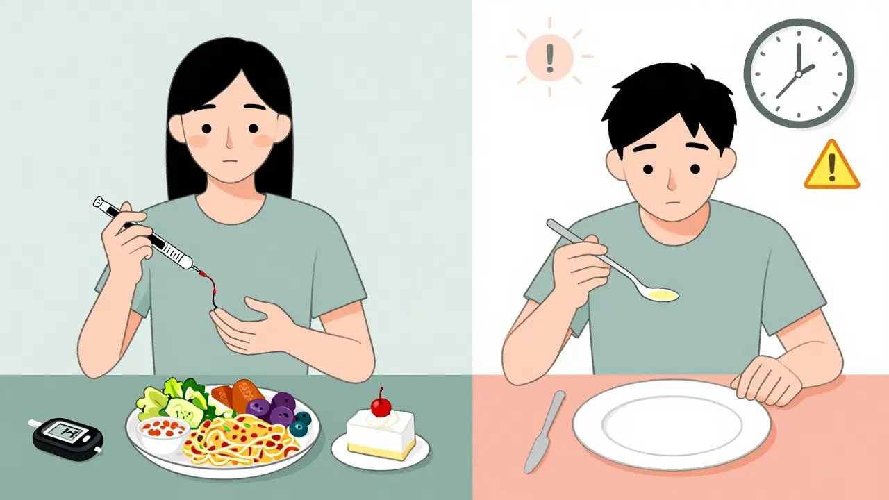 Basal-Bolus vs Premixed Insulin: Perfiles de Efectos Secundarios y Ajuste al Estilo de Vida