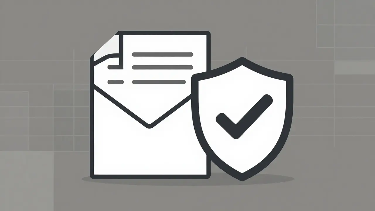 Icono abstracto que simboliza la mejora de la seguridad mediante reportes